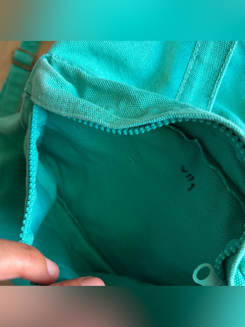 Teal Blue Baggu Canvas Backpack - Picture 5 of 8
